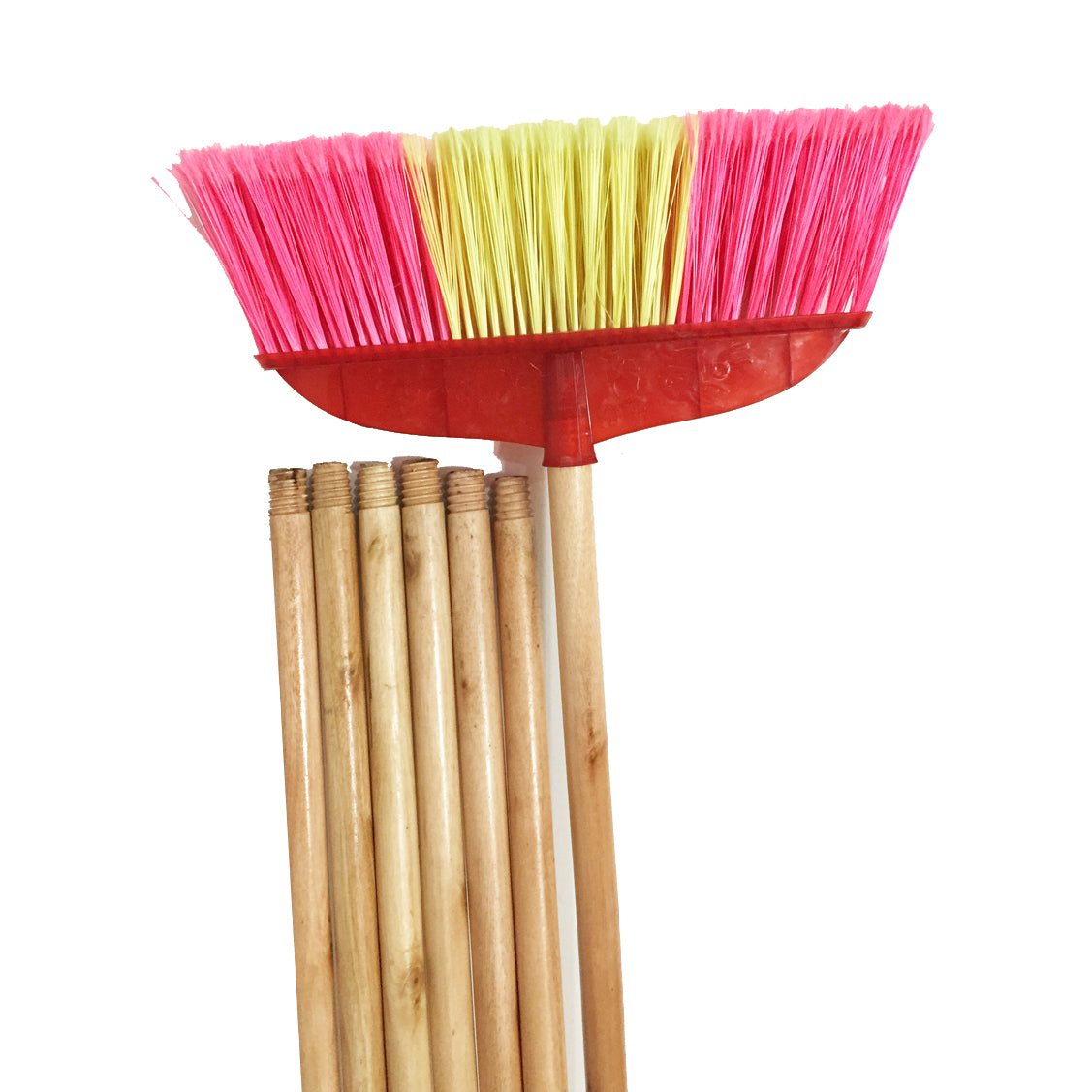 Varnished broom stick