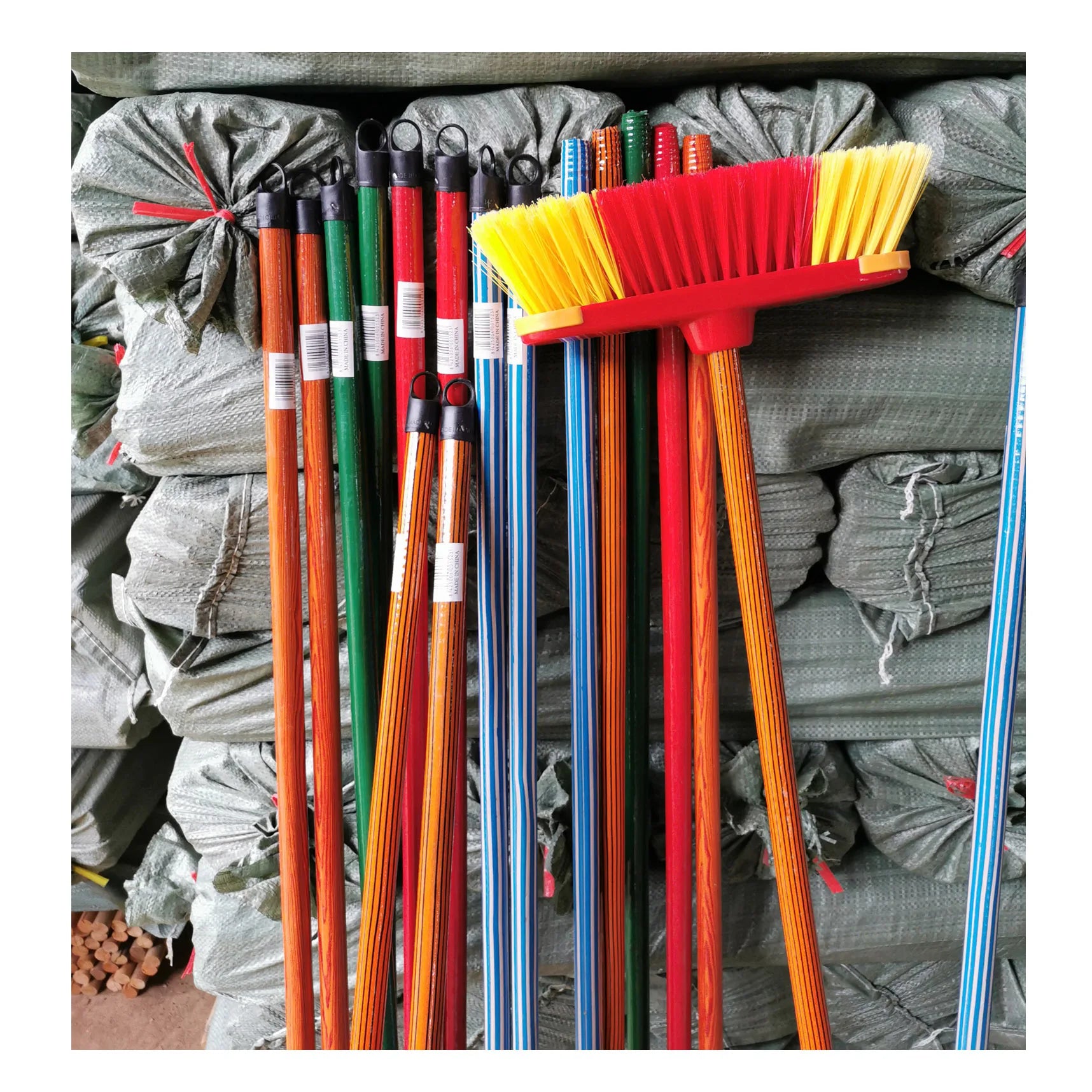 PVC coated broom stick