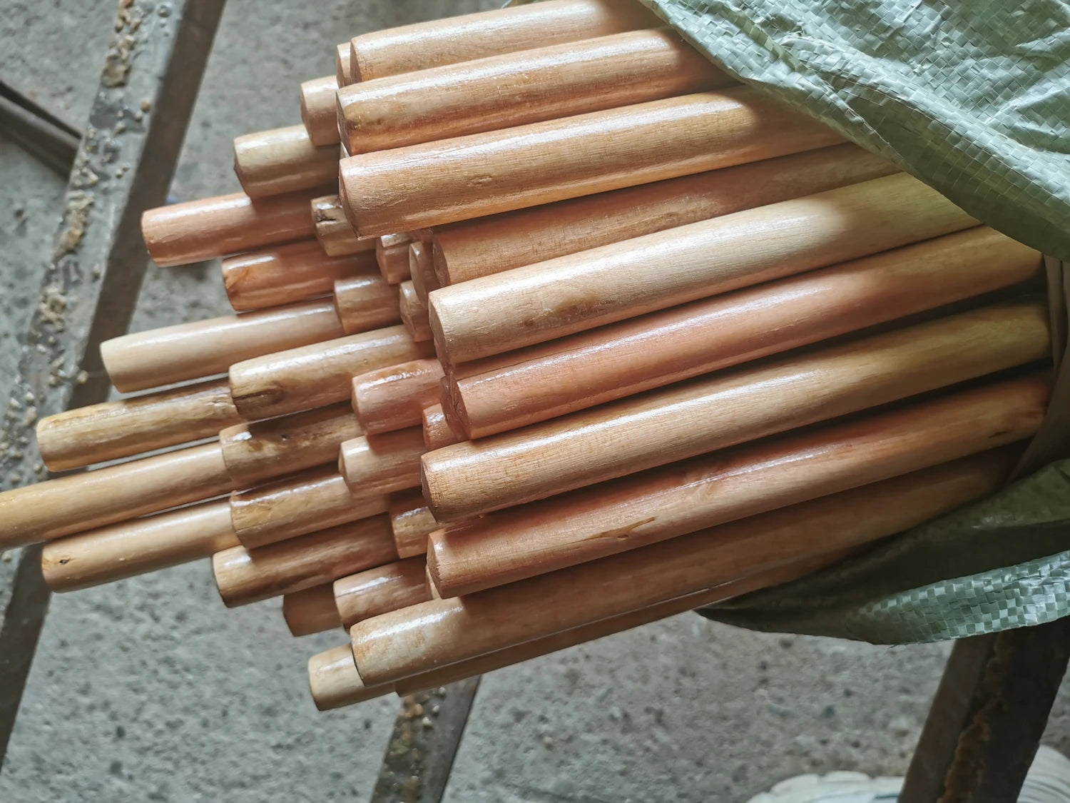 Varnished Broom Stick