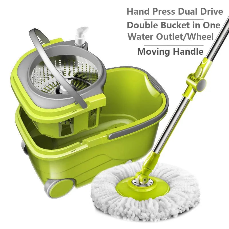 Spin mop and bucket set