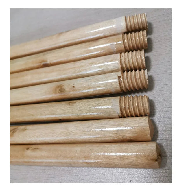 Varnished broom stick