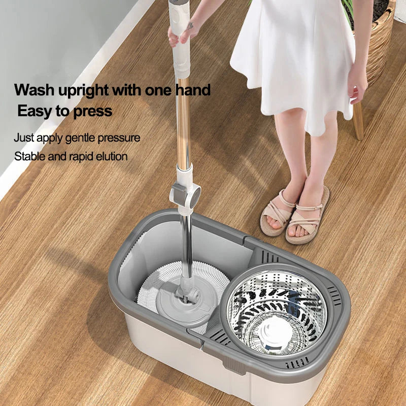 Spin mop and bucket set